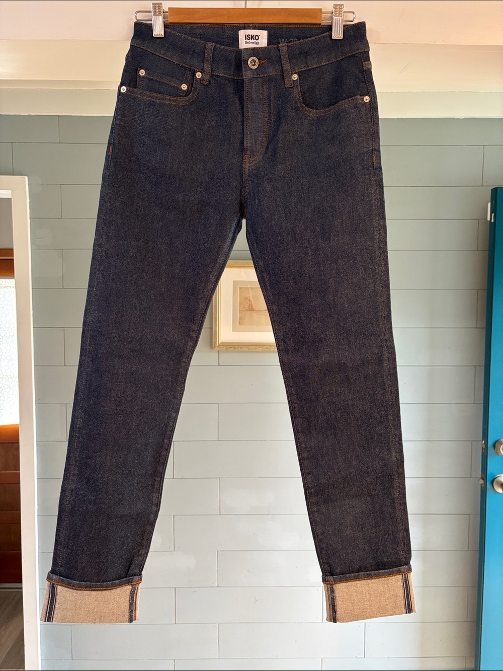 Women's Cropped Ankle Jeans in Dark‎ Indigo